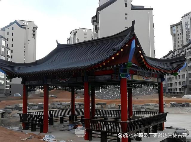 鹽城仿古建筑涼亭工程